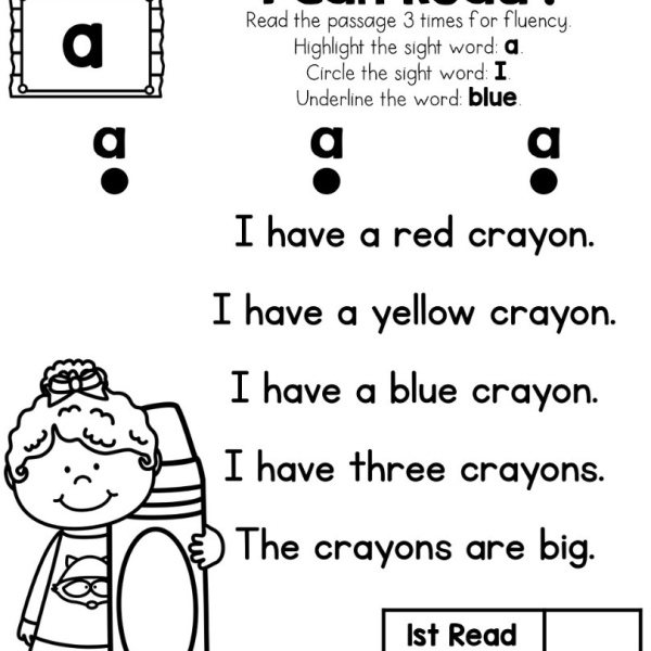 Sight Word Reader & Comprehension