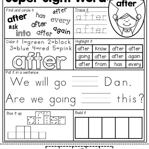 Sight Word Super Star