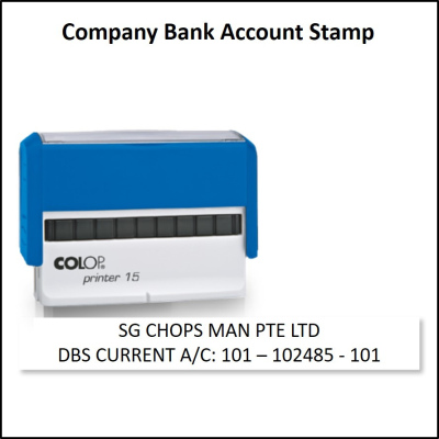 Company Bank Account Stamp