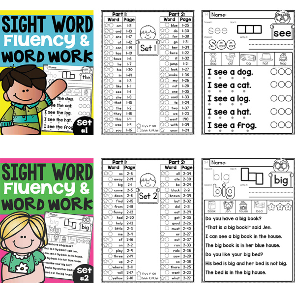 Sight Word Fluency and Word Work