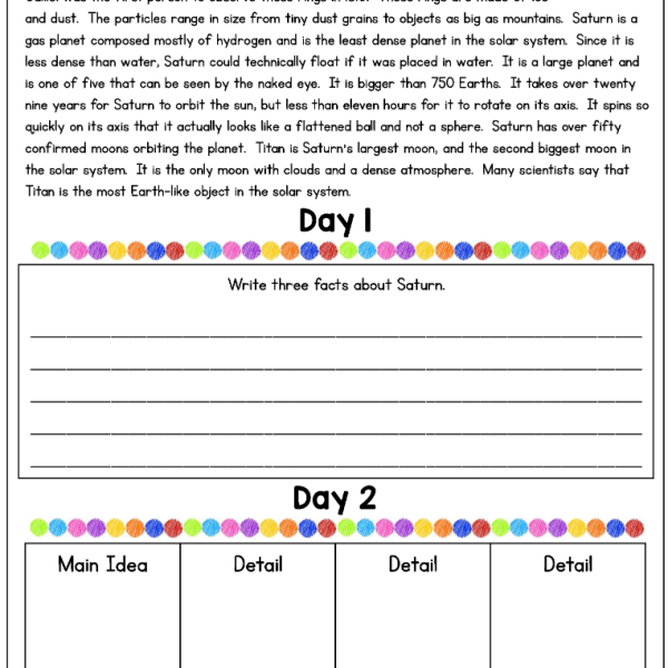 Comprehension Notebook